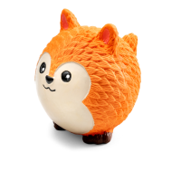 Игрушка для собак из латекса "Лисенок-мяч", 90мм