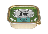 ZOORING Консервы для собак, паштет Белая рыба 100 г.