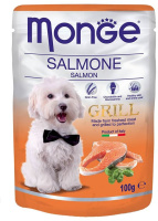 Monge Dog Grill Pouch, паучи для собак лосось, 100 г