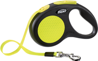 Flexi Neon New Classic S рулетка до 15 кг. Лента, 5 м