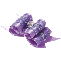 Бантик [пара] тройной объёмный, 5 см * 2 см, "Ностальжи" 18311