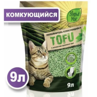 Зверье мое напонитель комкующийся TOFU с ароматом зеленого чая, 9л.