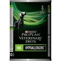 ПРОПЛАН Veterinary Diet HA для щенков и взрослых собак, для снижения непереносимости ингредиентов и питательных веществ, Консерва, 400 г