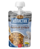 Деревенские Лакомства Премьер лакомство для кошек рыбный бульон лосось - 90 г