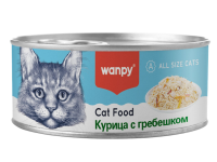 Wanpy Cat Консервы для кошек "Курица с гребешком" 95 г