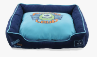 Лежак для собак и кошек Triol Monsters-1 квадрат [синий/голубой]