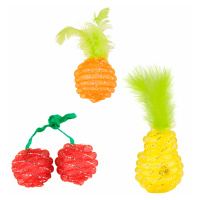 Игрушка для животных с сетчатым мячом "Фрукты" (MIX) FOFOS