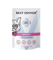 Best Dinner Vet Profi Urinary кусочки в соусе с телятиной 85 гр пауч