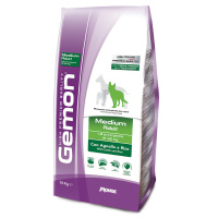 Джемон Dog Medium корм для собак средних пород ягненок с рисом (15 кг)