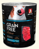 Мясной рацион Grain Free, консервы для собак, Ягнёнок, 350 г. [уценка]