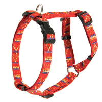 Каскад Шлейка нейлон "Орнамент" регулируемая 25 мм.х45/60 см. красный