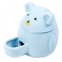 Кормушка для мелких животных керамическая "Мишка", 110*85*90мм