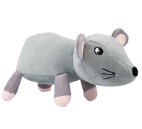 Игрушка Mr.Kranch для собак "Мышь" плюшевая 20 см серая