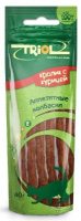 Триол Лакомство для кошек, Колбаски из кролика с курицей, 40 г.