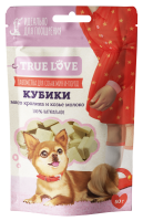 Грин Кьюзин Лакомство для собак TRUE LOVE : КУБИКИ мясо кролика и козье молоко 50 г.