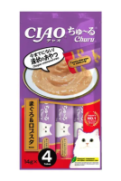 Inaba Чао Чуру д/кошек пюре тунец Магуро. лобстер 4*14 ПОШТУЧНО