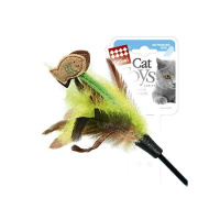 75017 Дразнилка с рыбками на длинной палке 75см, серия FEATHER TEASER