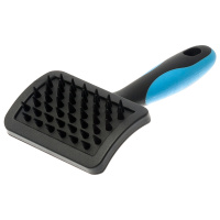 Щетка DeLIGHT резиновая малая массажная короткий корд 36834S /6/