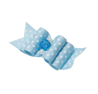 Бантик [пара] тройной объёмный, 5,5 см * 2,2 см, "Ностальжи" 18404