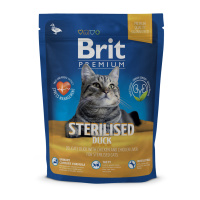 Brit Premium Cat Sterilised. Сухой корм для стерилизованных кошек, утка/курица и куриная печень
