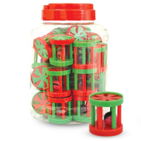 Триол Игрушка Барабан для кошек, красно-зеленый