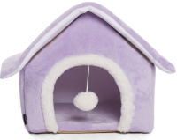 Дом-конура для животных "Лаванда" сиреневый, 360*360*380мм Gamma