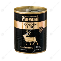 Четвероногий Гурман 32225 Golden кон.д/собак Оленина натуральная в желе 340г