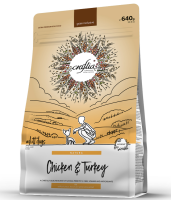 Акция 1+1 Сухой корм CRAFTIA NATURA для взрослых собак миниатюрных и мелких пород из курицы и индейки 640 гр
