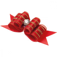 Бантик [пара] тройной объёмный, 5 см * 1,6 см, "Ностальжи" 18343