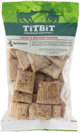 TiTBiT Начос в мясной глазури для собак Золотая коллекция 130 г (уценка)