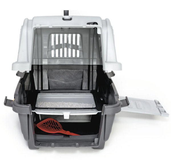 Переноска MPS SKUDO CAT TRAVEL 60x40x39см с лотком для наполнителя (Серая)