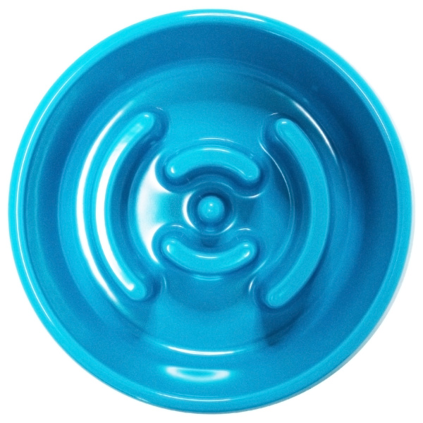 SuperDesign миска для медленного поедания синяя (550 мл)