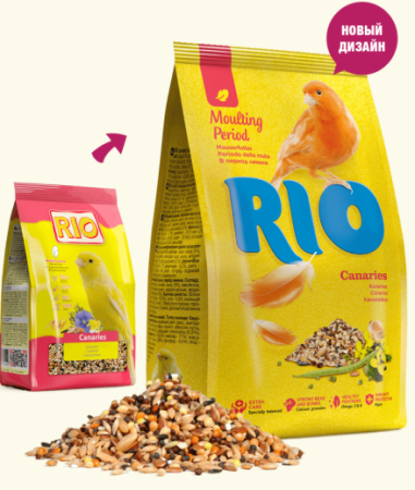 Rio Корм для канареек, рацион в период линьки, 500 г. (уценка)