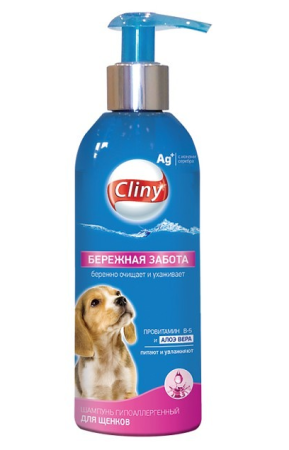 Cliny Бережная забота, шампунь для щенков, 200 мл. (уценка)