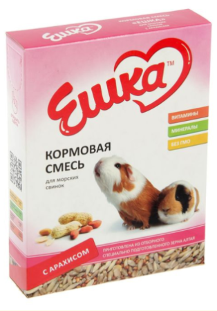 Ешка Корм для морских свинок, смесь с Арахисом, 450 г. (уценка)