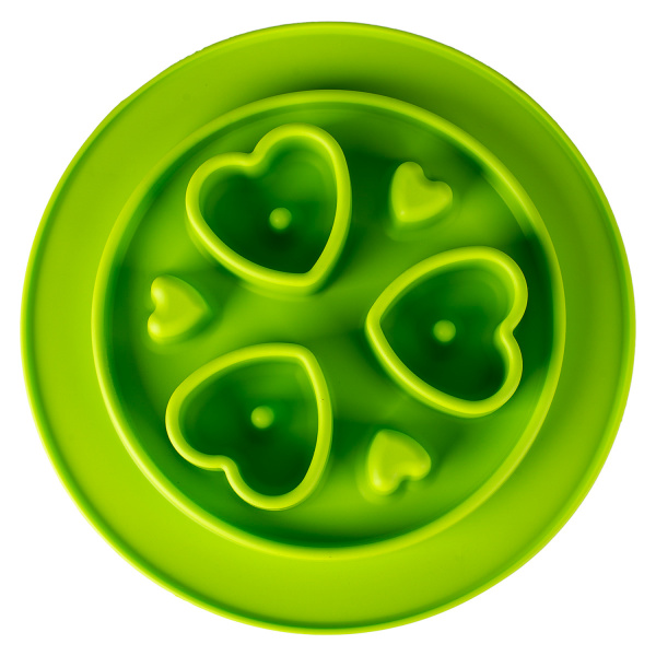 SuperDesign миска силиконовая для медленного поедания, салатовая (350 мл)