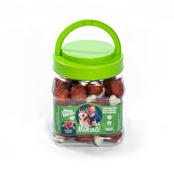 Molina Лакомство для собак Утиные ножки, ПОШТУЧНО (400 г)
