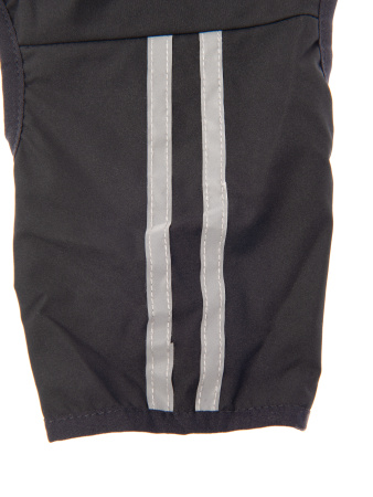 Pet-it комбинезон для собак со светоотражающими полосами, черный (размер S, 40 см)