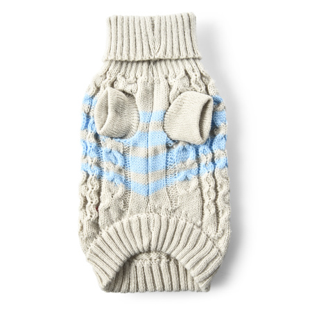 Pet-it свитер для собак светло-бежевый в полоску (размер M, 30 см)