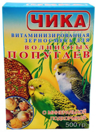 ЧИКА Корм для попугаев, 500 г. (уценка)