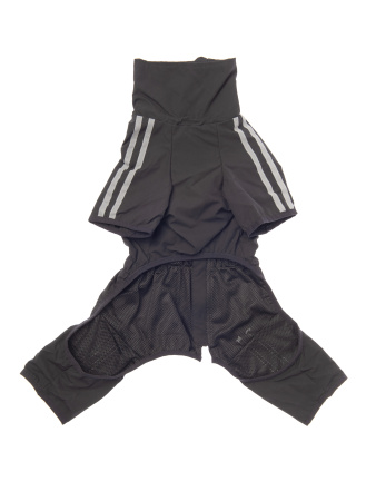 Pet-it комбинезон для собак со светоотражающими полосами, черный (размер S, 40 см)