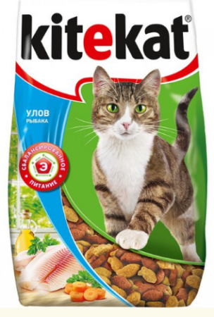 Kitekat Сухой корм для кошек, улов рыбака, (уценка) (1,9 кг)