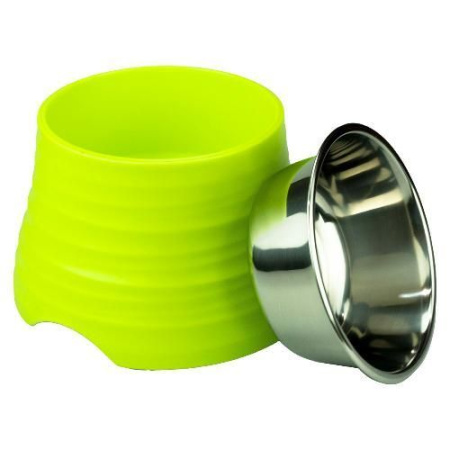 SuperDesign миска на меламиновой подставке, лайм (350мл)