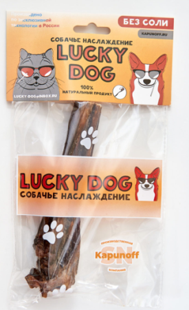LUCKY DOG Хвост говяжий малый для собак мелких пород (уценка)
