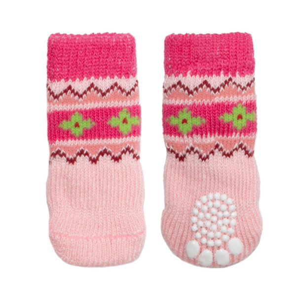 Носки для собак "Цветы" (размер XL)