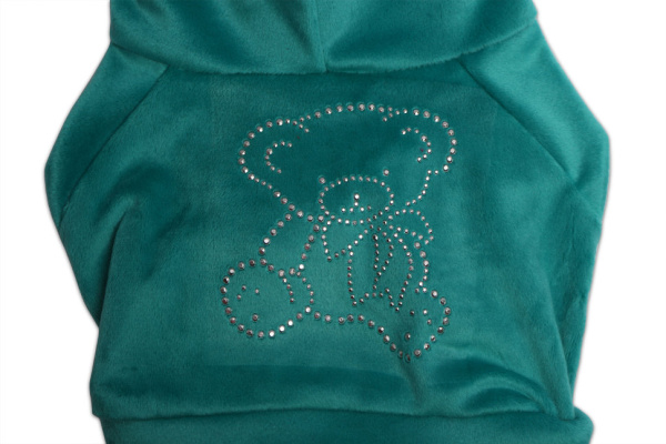 Велюровый комбинезон для собак Lion Bear LM922 (Размер XL 36 см)