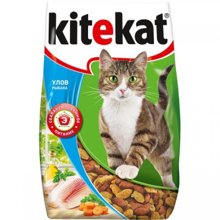 Kitekat Сухой корм для кошек, улов рыбака, (1,9 кг)