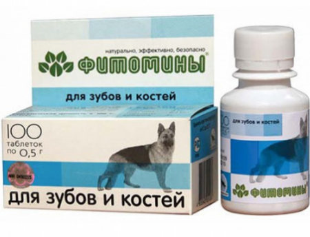 VEDA Фитомины для собак, с фитокомплексом для зубов и костей, 50 г. (уценка)