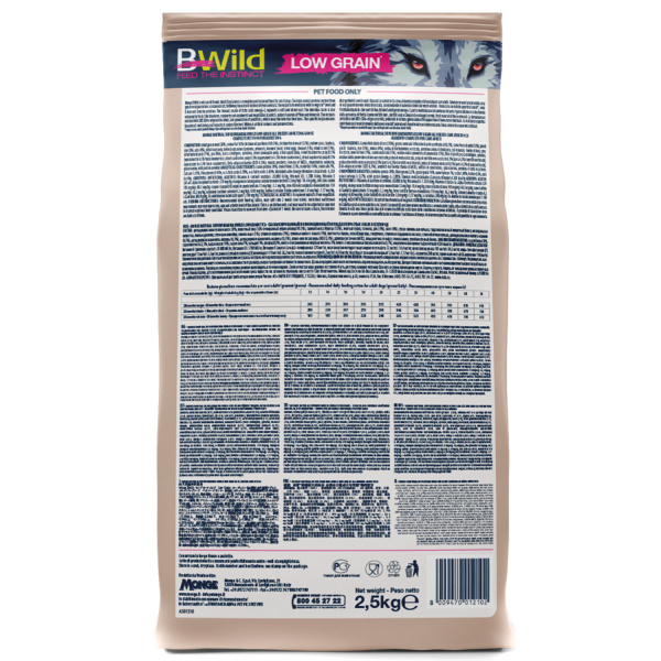 Monge Dog BWild LOW GRAIN низкозерновой корм из мяса гуся для взрослых собак всех пород (2,5 кг)