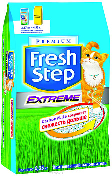 Fresh Step, тройной контроль запахов, наполнитель для кошек, (6,35кг) Fresh Step, тройной контроль запахов, наполнитель для кошек, (6,35кг)